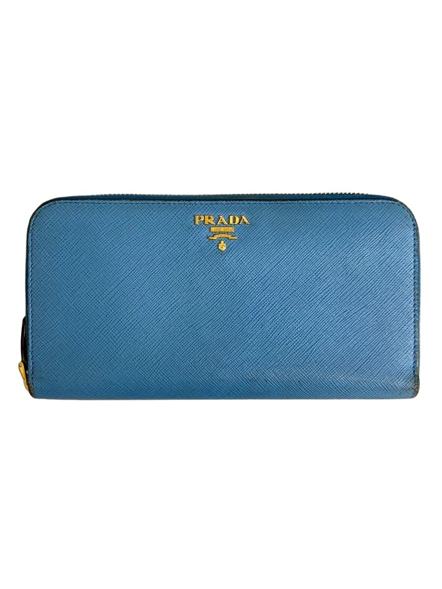 【中古】PRADA◆長財布/--/BLU/レディース/1ML506【服飾雑貨他】