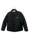 【中古】XLARGE KIDS◆2WAY中綿ブルゾン/ジャケット/130cm/ポリエステル/BLK/9436301/ロゴ/【キッズ】