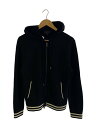 【中古】COACH◆ジップパーカー/XS/ウール/BLK/85835【メンズウェア】