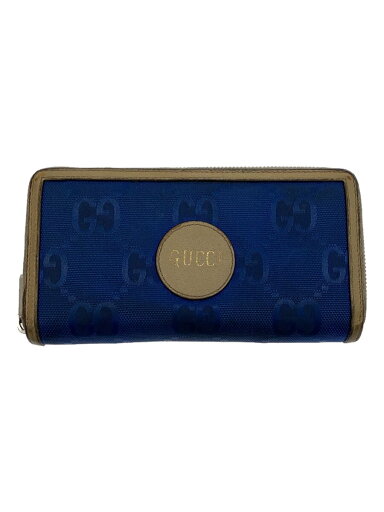 【中古】GUCCI◆ジップアラウンドウォレット_グッチオフザグリッド/--/BLU/総柄/メンズ【服飾雑貨他】 【中古】GUCCI◆ジップアラウンドウォレット_グッチオフザグリッド/--/BLU/総柄/メンズ【服飾雑貨他】
