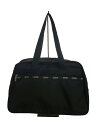 【中古】LESPORTSAC◆ボストンバッグ/ナイロン/BLK/無地【バッグ】