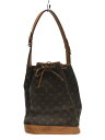 【中古】LOUIS VUITTON◆2)プチ・ノエ_モノグラム・キャンバス_BRW【バッグ】