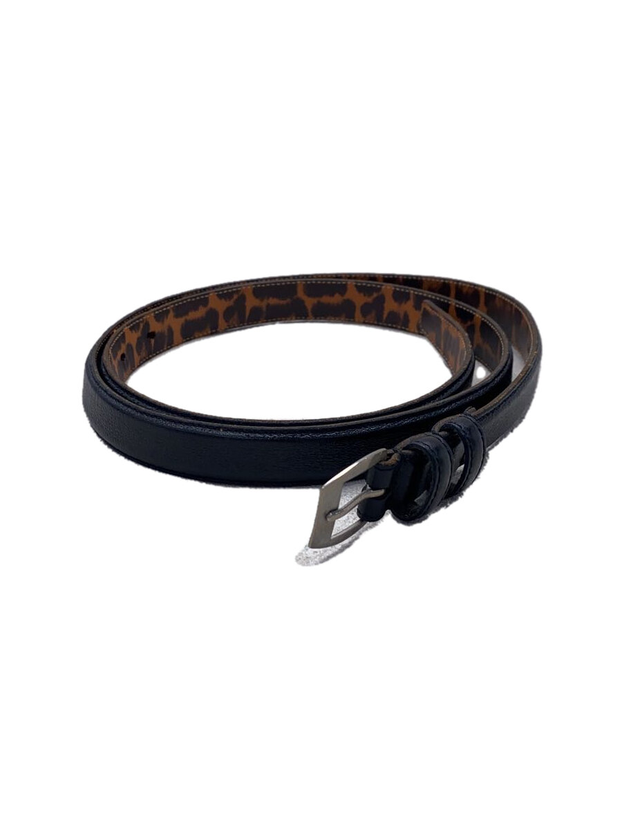 【中古】SAINT LAURENT◆ベルト/レザー/BLK/無地/メンズ/VCT420013・90・0216【服飾雑貨他】
