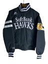 【中古】Majestic◆スポーツウェアー/福岡ソフトバンクホークス/ブルゾン/S/BLK【スポーツ】