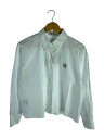 【中古】MIU MIU◆長袖ブラウス/40/コットン/WHT/dna969【レディースウェア】