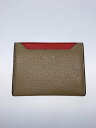 【中古】CELINE◆カードケース/レザー/BEG/無地/レディース【服飾雑貨他】