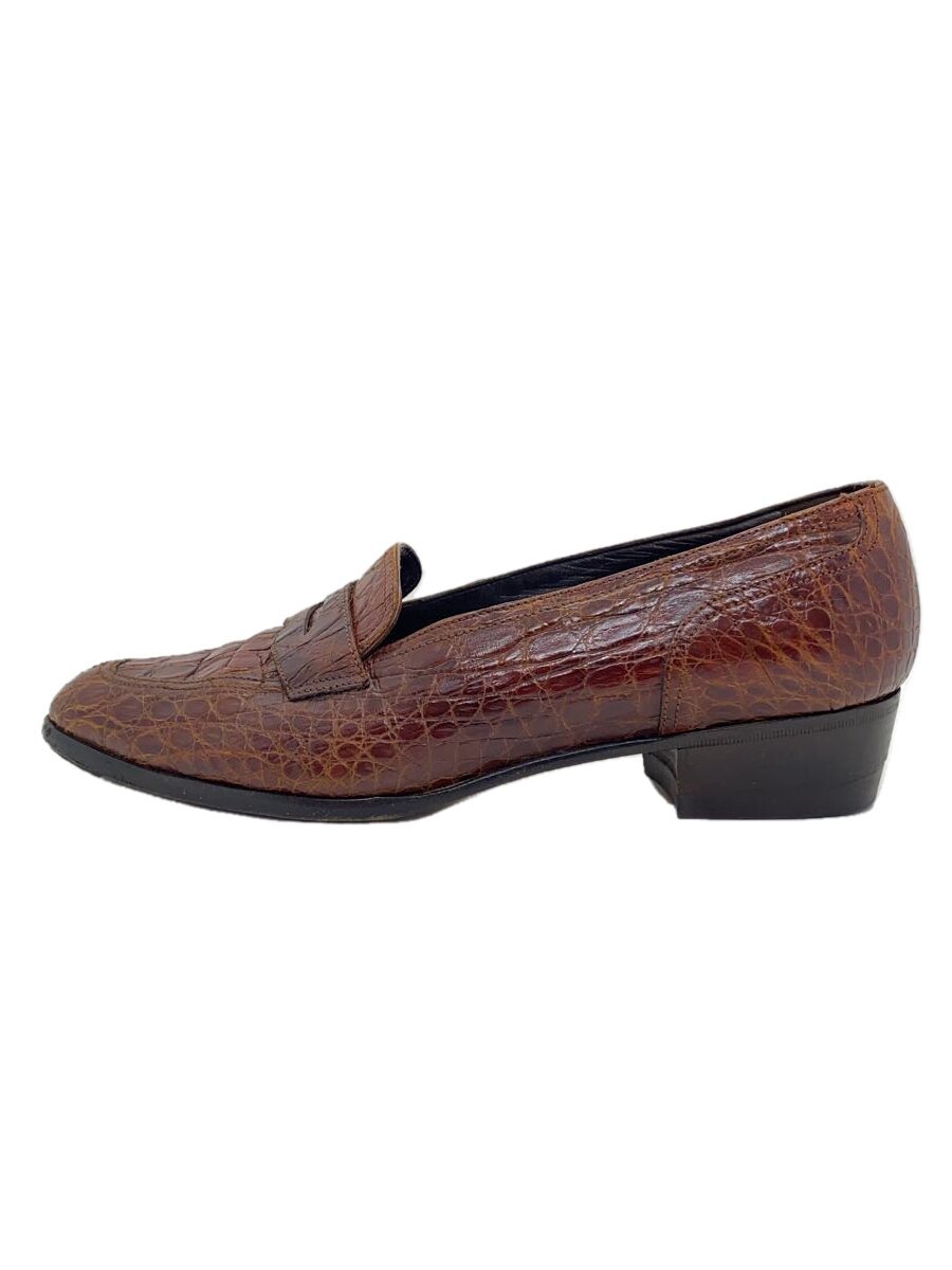 【中古】PRADA◆ローファー/37/BRW【シ