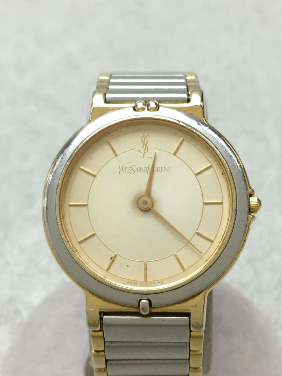 【中古】YVES SAINT LAURENT◆クォーツ腕