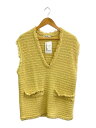 【中古】BEAUTY&YOUTH UNITED ARROWS◆ベスト/FREE/コットン/YLW/無地/1618-105-0940//【レディースウェア】