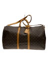【中古】LOUIS VUITTON◆キーポル・バンドリエール60_モノグラム・キャンバス_BRW/PVC/BRW/モノグラム【バッグ】