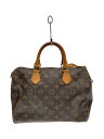 【中古】LOUIS VUITTON◆1)スピーディ30_モノグラム・キャンバス_BRW/PVC/BRW【バッグ】