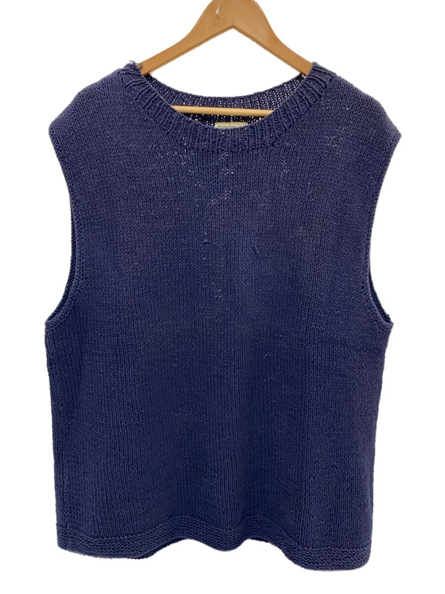 Rakuten - 【中古】MCMACHAN WOOLEN◆ニットベスト(厚手)/--/コットン/NVY/無地【メンズウェア】