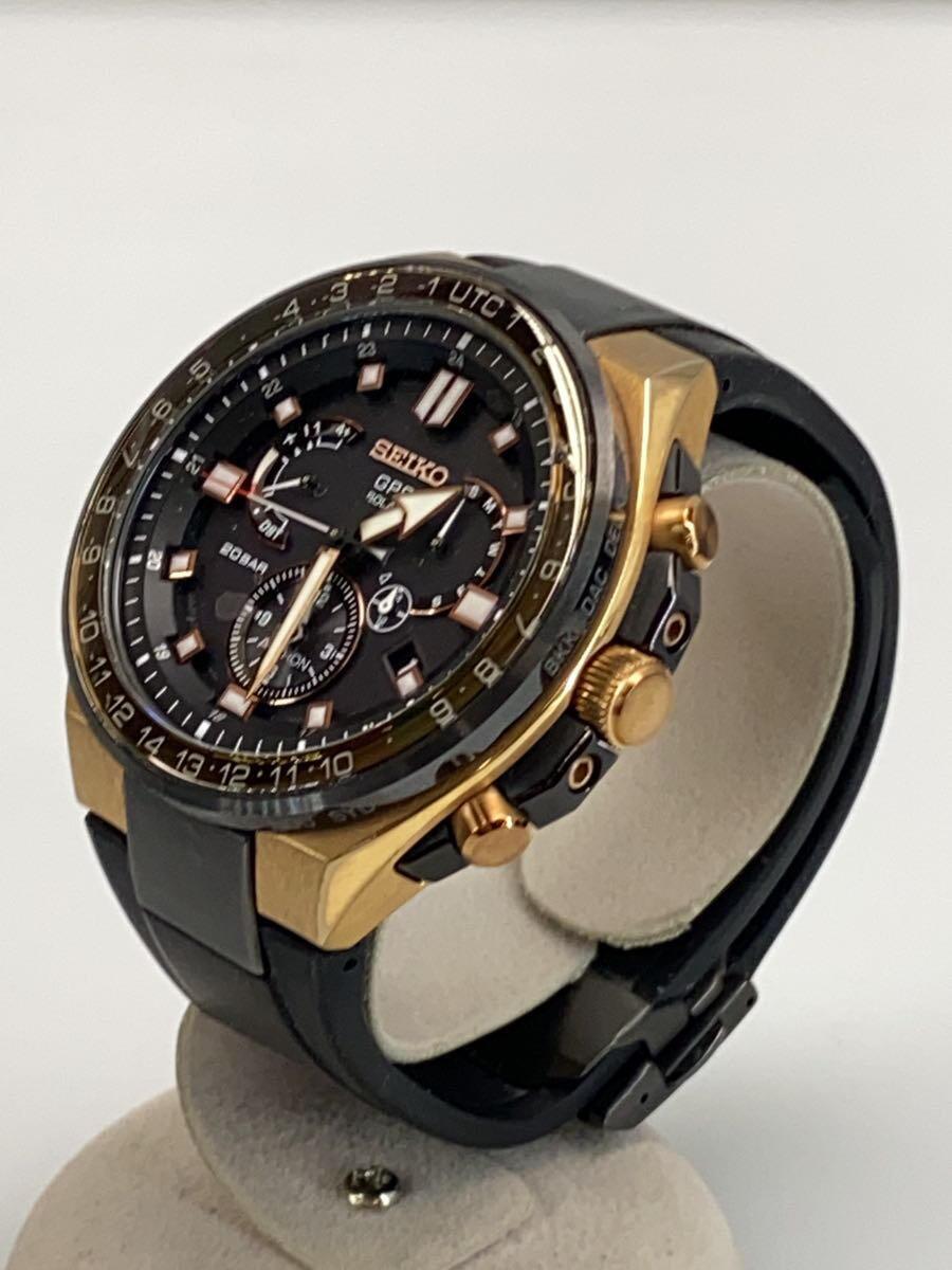 2nd STREET 楽天市場店の【中古】SEIKO◆ソーラー腕時計/アナログ/ラバー/BLK/8X53-0BB0-2【服飾雑貨他】｜アングル2