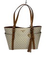 【中古】MICHAEL KORS◆トートバッグ/--/WHT/総柄/30T0GNXT6B【バッグ】