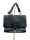 【中古】FURLA◆FURLA/scoop/ショルダーバッグ/レザー/BLK/F7321/S1【バッグ】