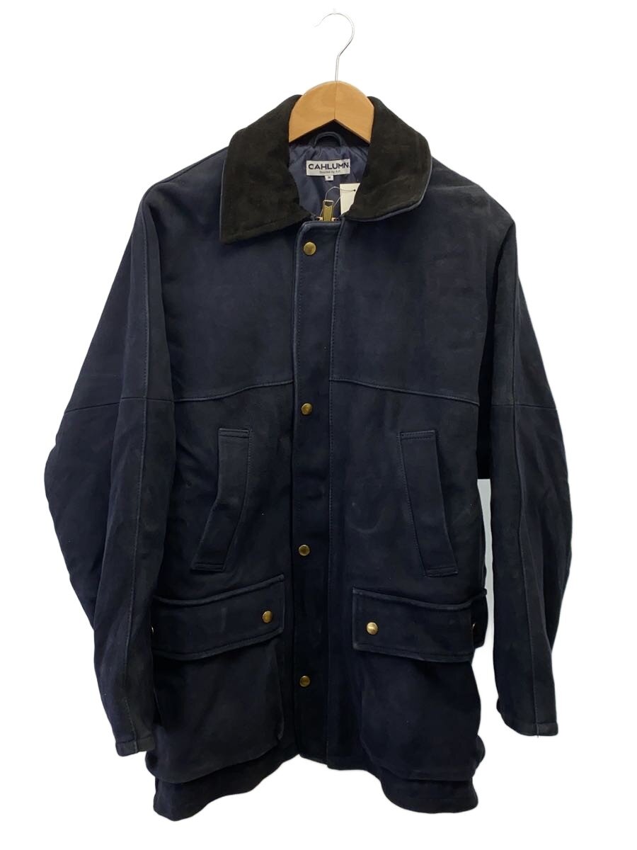CAHLUMN◆ジャケット/M/山羊革/NVY/233-1569/Goat Suede Hunting Jacket