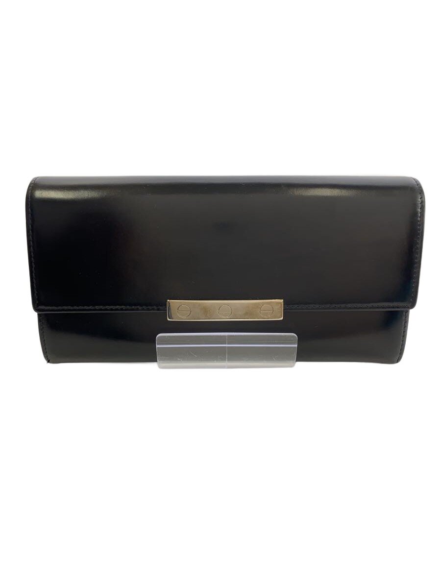 【中古】Cartier◆長財布/レザー/BLK/�