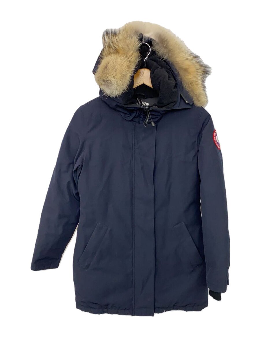 CANADA GOOSE◆ダウンジャケット/S/ポリエステル/NVY/無地/3037LA//