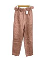 【中古】6(ROKU) BEAUTY & YOUTH UNITED ARROWS◆ボトム/34/リネン/PNK/無地/8614-202-0170【レディースウェ...