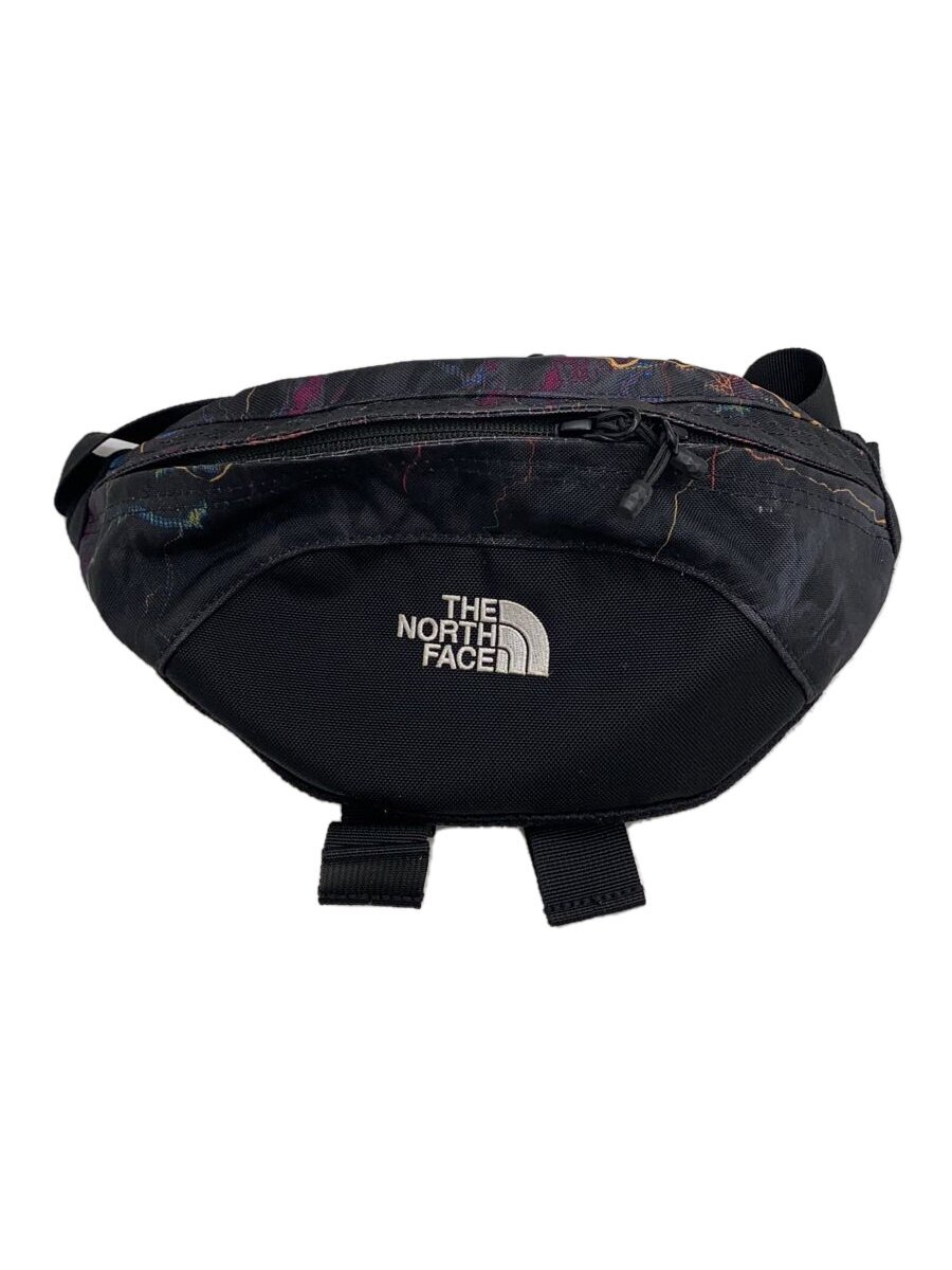 【中古】THE NORTH FACE◆ウエストバッグ/ポリエステル/BLK/プリント/NM72305【バッグ】