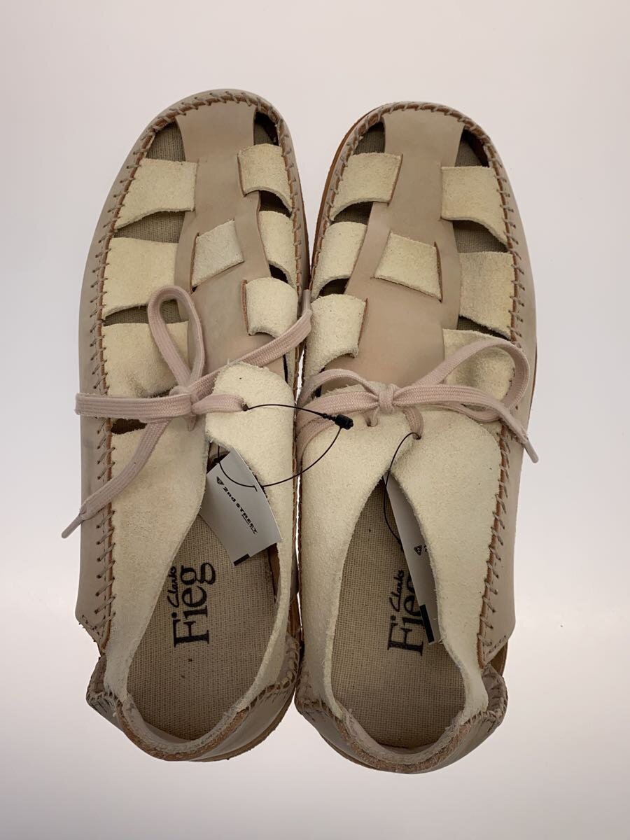 【中古】Clarks◆サンダル/26cm/BEG/スウェード//【シューズ】