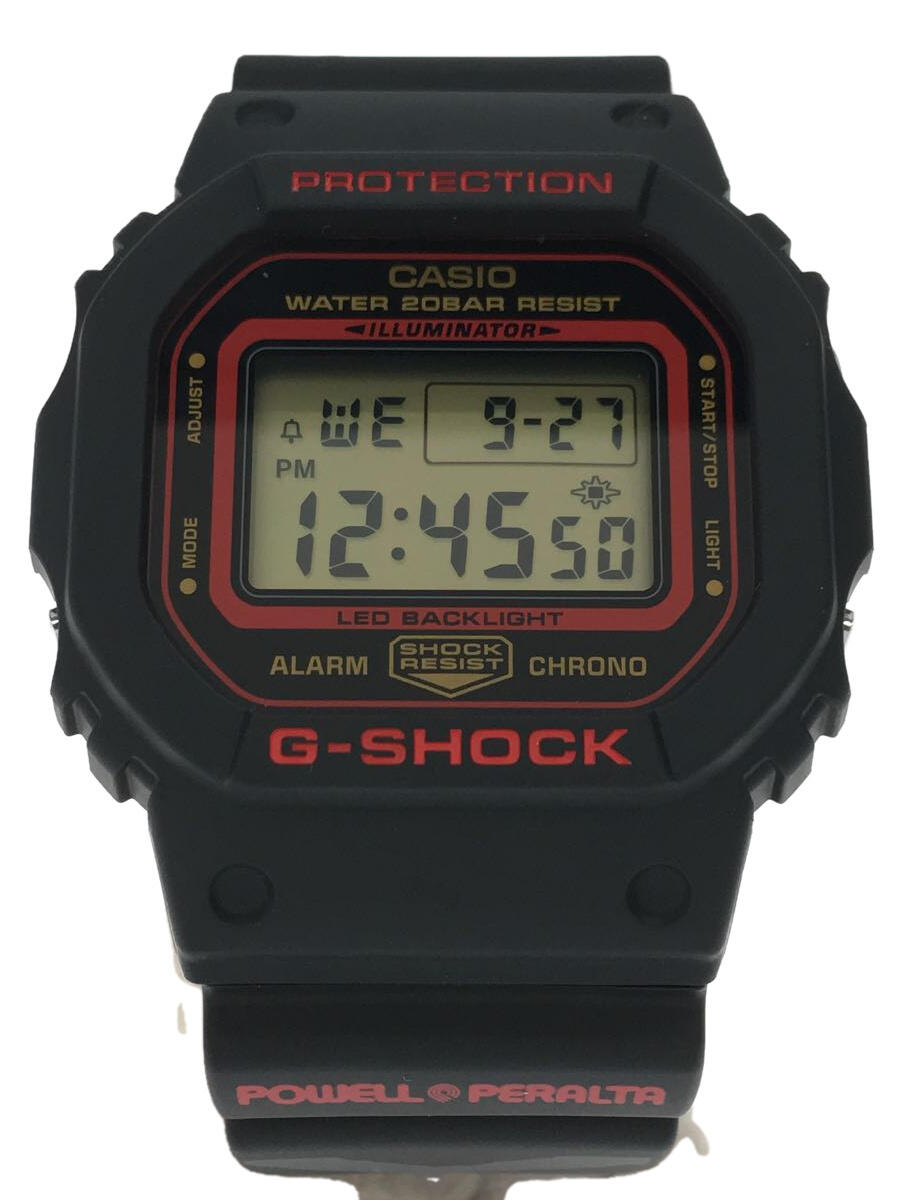 【中古】CASIO◆クォーツ腕時計_G-SHOCK/デジタル/ラバー/BLK/BLK【服飾雑貨他】