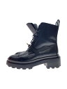 【中古】HERMES◆ショートブーツ/36.5/BLK/レザー/WS222070Z【シューズ】