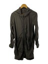 【中古】JULIUS◆U/SYNTHETIC CLOTH PARKA/コート/2/ポリエステル/SLV/無地【メンズウェア】