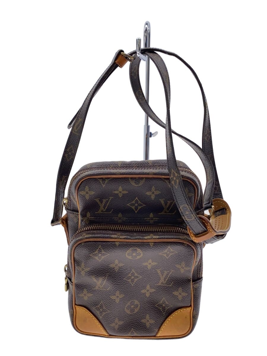 【中古】LOUIS VUITTON◆アマゾン_モノグラム・キャンバス/PVC/BRW【バッグ】