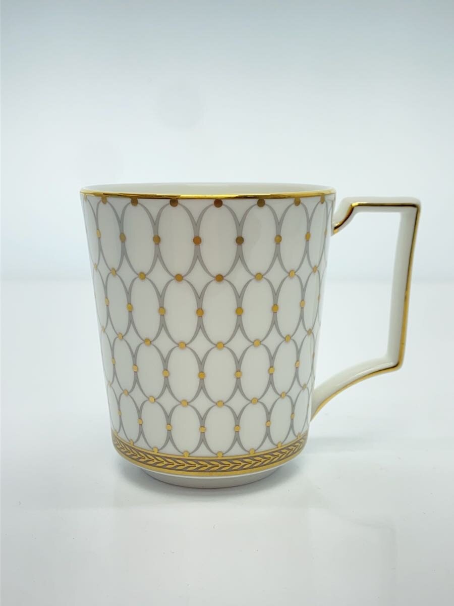 【中古】WEDGWOOD◆マグカップ/WHT【キッチン用品】