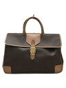 【中古】CELINE◆ボストンバッグ/PVC/BRW/総柄/マカダム柄/キズ有//【バッグ】(4)