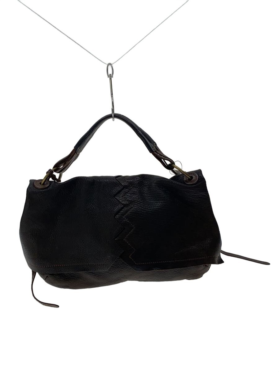 【中古】GENTEN◆ハンドバッグ/レザー/BRW【バッグ】