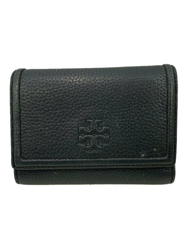 【中古】TORY BURCH◆3つ折り財布/レザー/BLK/レディース【服飾雑貨他】 【中古】TORY BURCH◆3つ折り財布/レザー/BLK/レディース【服飾雑貨他】