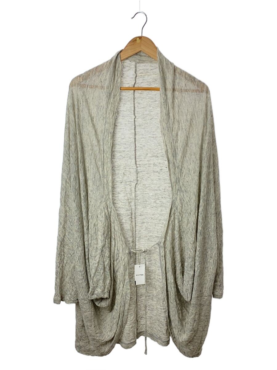 【中古】Y’s◆17ss/変形カーディガン(薄手)/2/リネン/GRY/YD-T24-361【メンズウェア】
