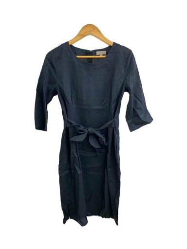 【中古】MARGARET HOWELL◆長袖ワンピース/2/リネン/BLK【レディースウェア】 【中古】MARGARET HOWELL◆長袖ワンピース/2/リネン/BLK【レディースウェア】