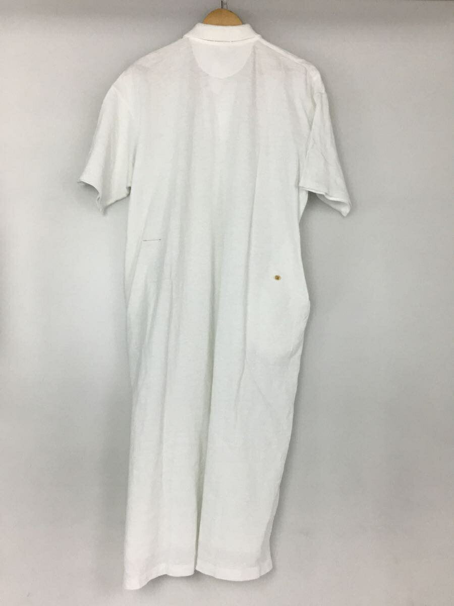 【中古】45rpm◆半袖ワンピース/--/コットン/ホワイト/カノコ/スリット/ひざ丈ワンピース/レディース【レディースウェア】