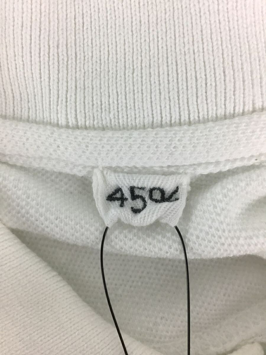 【中古】45rpm◆半袖ワンピース/--/コットン/ホワイト/カノコ/スリット/ひざ丈ワンピース/レディース【レディースウェア】