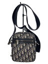 【中古】Christian Dior◆クリスチャンディオール/オブリークジャガード ショルダーバッグ/総柄/メッセンジャー【バッグ】