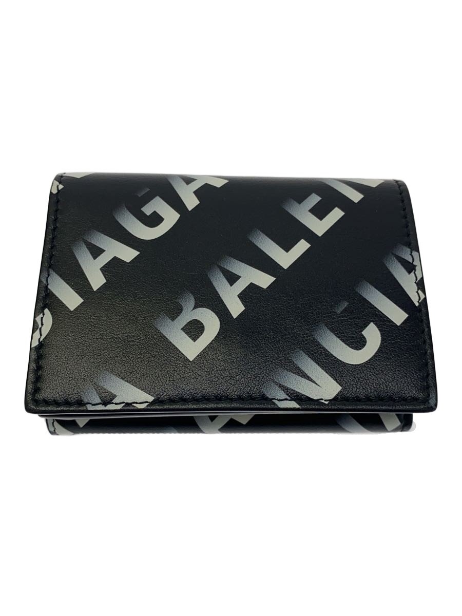 【中古】BALENCIAGA◆3つ折り財布/レザー/BLK/メンズ/694312・1160・T・203437/ブラック/黒//【服飾雑貨他】