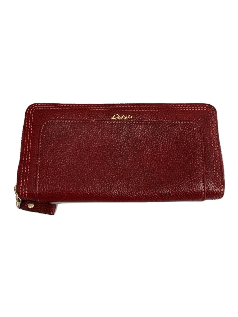 【中古】DAKOTA◆長財布/レザー/RED/レディース【服飾雑貨他】