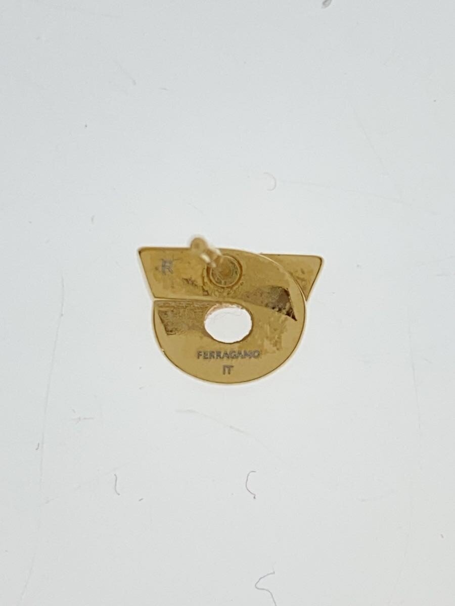【中古】Salvatore Ferragamo◆ガンチーニピアス/メッキ/GLD/レディース/青サビ有【...