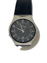 【中古】SKAGEN◆クォーツ腕時計/アナログ/ラバー/BLK/BLK/233XXLSLB【服飾雑貨他】