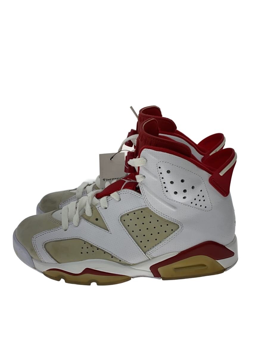 NIKE◆AIR JORDAN 6 RETRO/エアジョーダンレトロ/ホワイト/384664-113/26cm/WHT