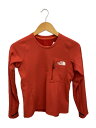 【中古】THE NORTH FACE◆エクスペディショングリッドフリースクルー/S/ポリエステル/ORN/NL723【レディースウェア】