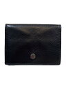 【中古】COACH◆トライフォールド・オリガミ・コインウォレット_ブラック/レザー/メンズ【服飾雑貨他】