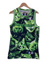 【中古】RIPNDIP◆タンクトップ/M/ポリエステル/GRN/総柄//【メンズウェア】