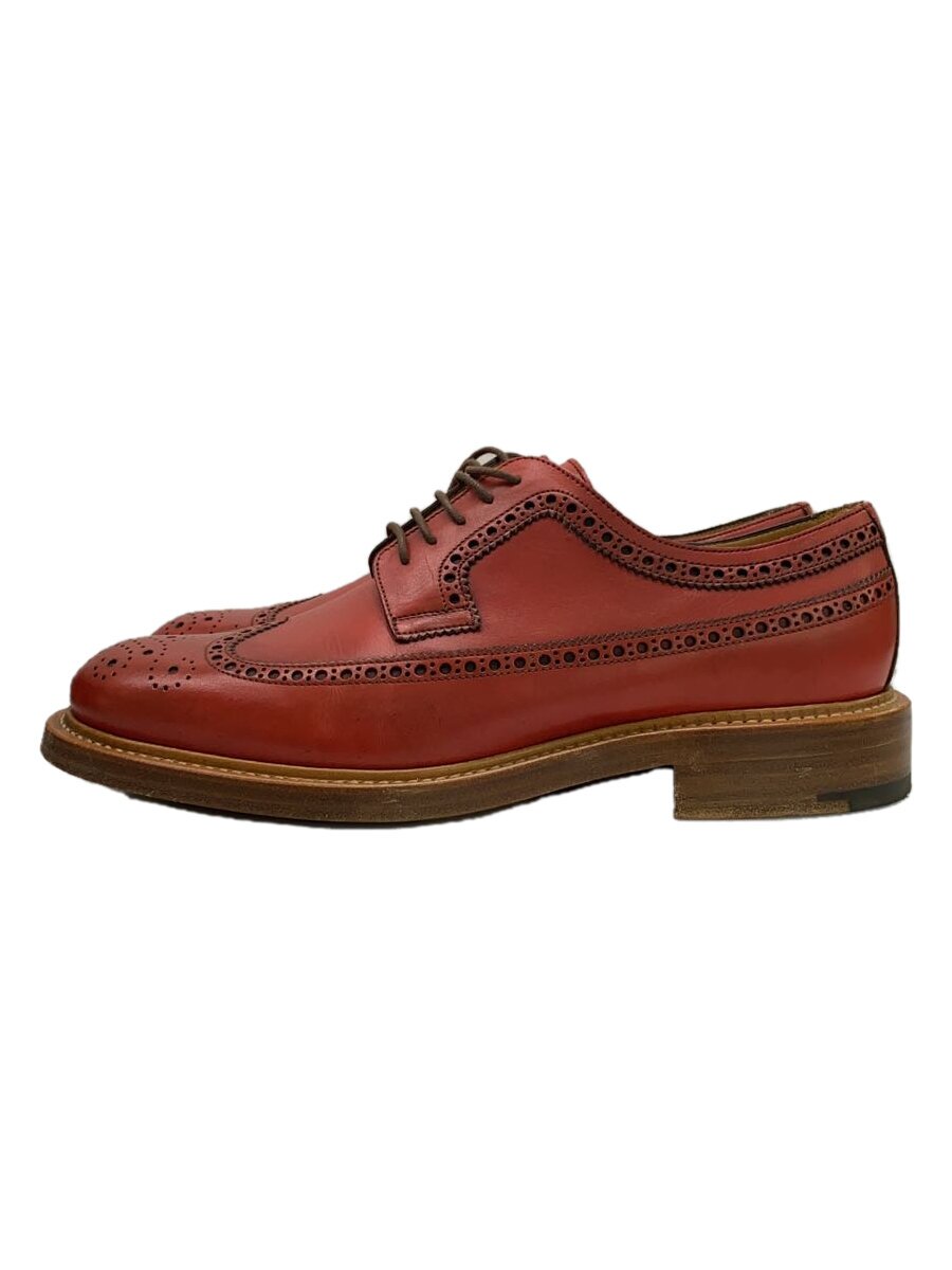 【中古】International Gallery BEAMS◆O KEEFFE/FULLBROGUE/ウィングチップ/ドレスシューズ/UK7/RED/1291【シューズ】