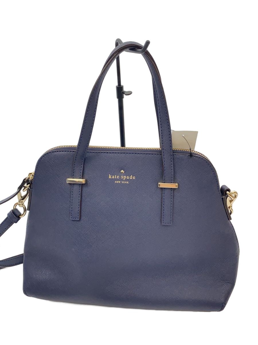 KATE SPADE - 【中古】kate spade new york◆ショルダーバッグ/フェイクレザー/NVY【バッグ】