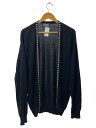 【中古】HYSTERIC GLAMOUR◆ストーンスタッズカーディガン/M/コットン/BLK/02213ND01【メンズウェア】