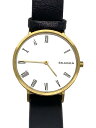 【中古】SKAGEN◆腕時計/レザー/WHT/BLK/SKW2678【服飾雑貨他】(2)